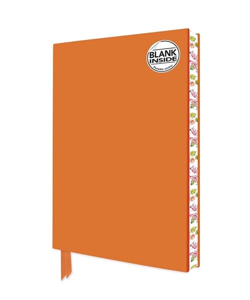 Orange Blank Artisan Notebook (Flame Tree Journals) (Notebook / Blank book)