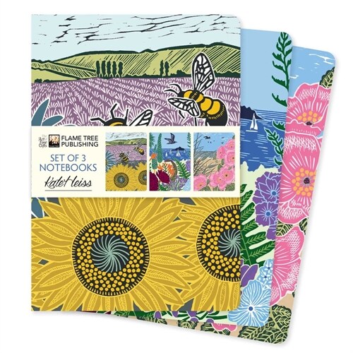 Kate Heiss Set of 3 Standard Notebooks (Notebook / Blank book)