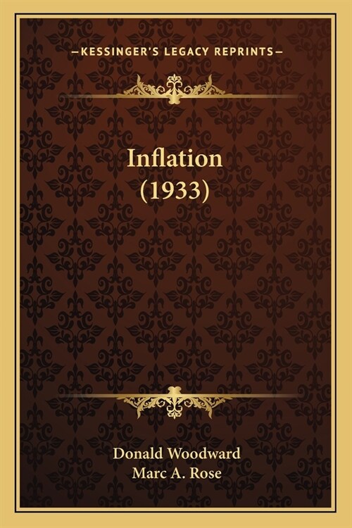 Inflation (1933) (Paperback)