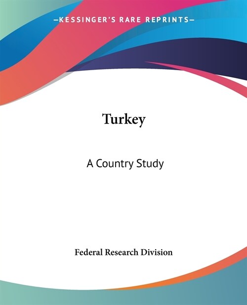 Turkey: A Country Study (Paperback)