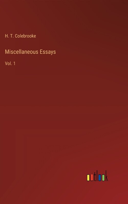 Miscellaneous Essays: Vol. 1 (Hardcover)