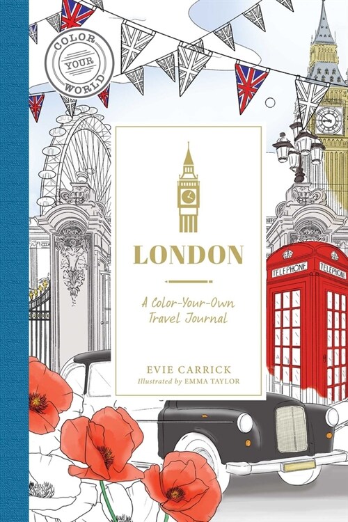 London: A Color-Your-Own Travel Journal (Hardcover)