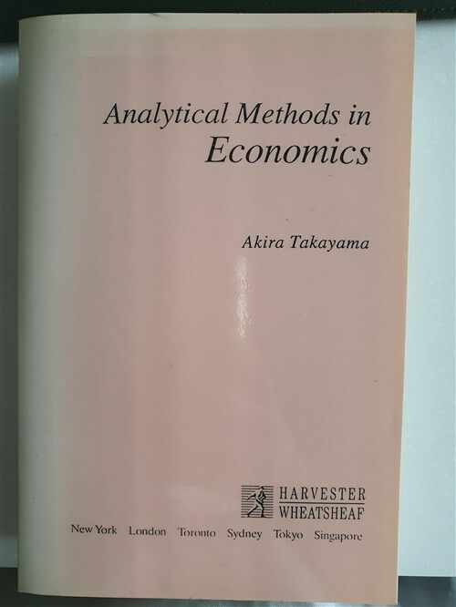 [중고] Analytical Methods in Economics (Paperback)