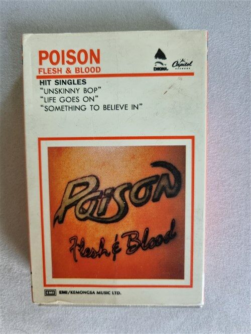 [중고] [TAPE][카세트 테이프]Poison - Flesh & Blood