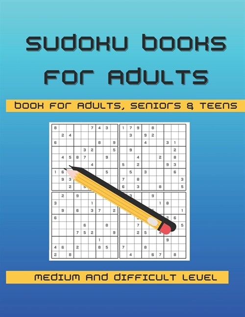 Sudoku Books for Adults & Teens (Paperback)