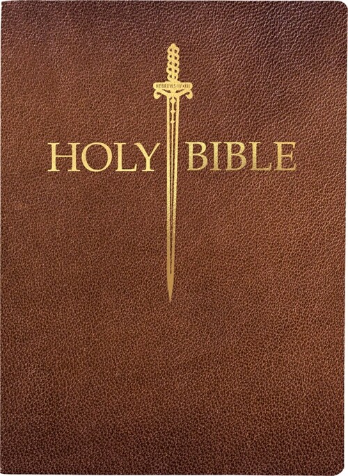 KJV Sword Bible, Large Print, Acorn Bonded Leather, Thumb Index: (Red Letter, Brown, 1611 Version) (Leather)