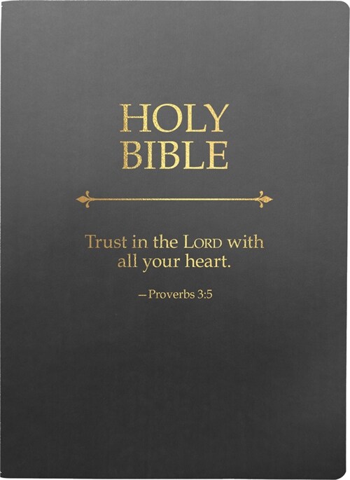 KJV Holy Bible, Trust in the Lord Life Verse Edition, Large Print, Black Ultrasoft: (Red Letter, 1611 Version) (Imitation Leather)