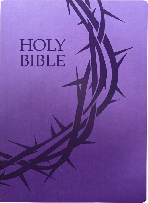 KJV Holy Bible, Crown of Thorns Design, Large Print, Royal Purple Ultrasoft: (Red Letter, 1611 Version) (Imitation Leather)