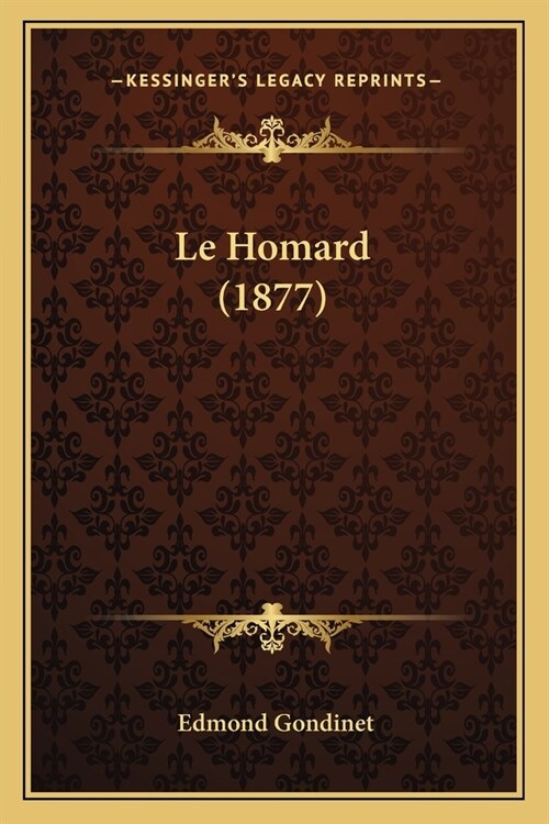 Le Homard (1877) (Paperback)