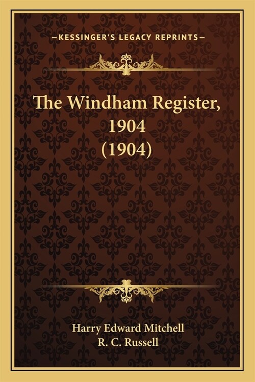 The Windham Register, 1904 (1904) (Paperback)