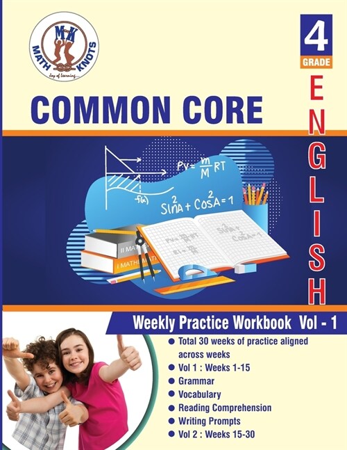 4th grade Common Core ELA Test Prep: ( weeks: 1 - 15 ): Weekly Practice Work Book, Volume 1 (Paperback)