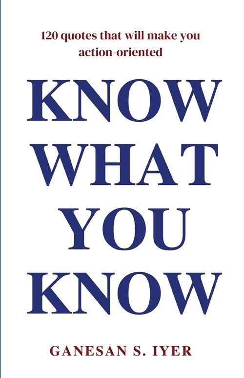 Know What You Know (Paperback)