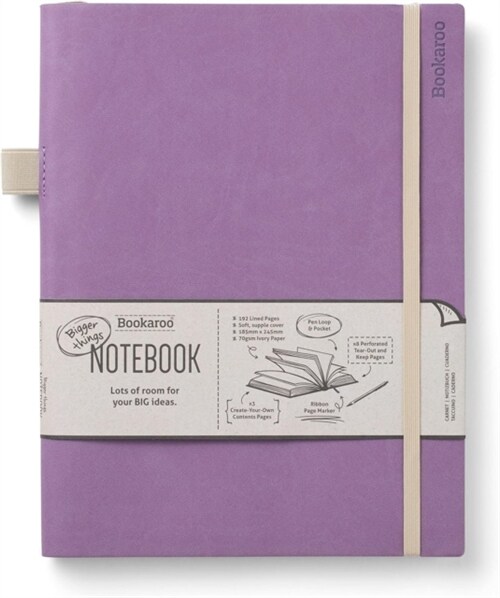 Bookaroo Bigger Things Notebook Journal - Aubergine (Paperback)