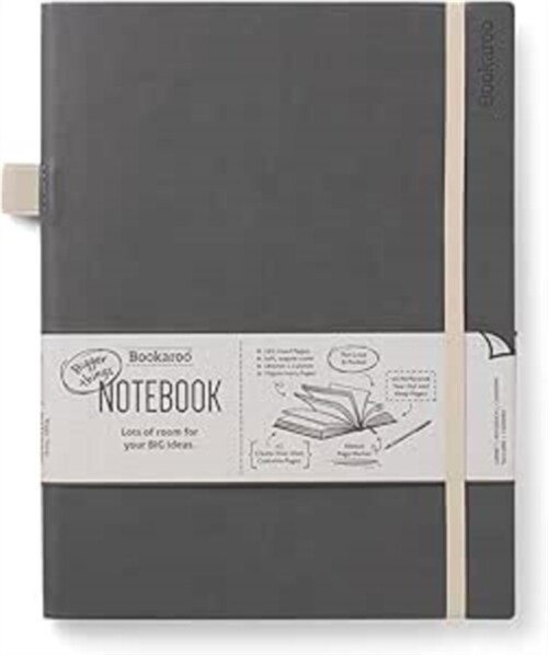Bookaroo Bigger Things Notebook Journal - Charcoal (Paperback)