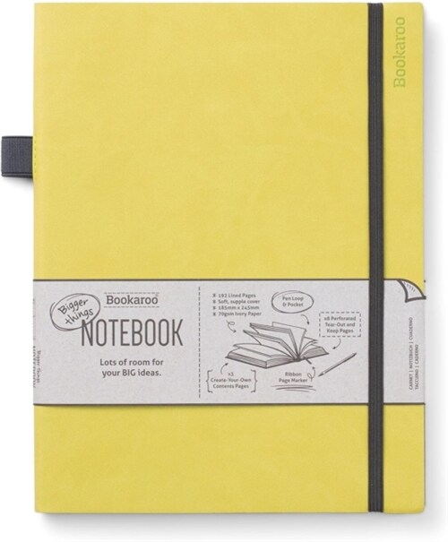 Bookaroo Bigger Things Notebook Journal - Lime (Paperback)