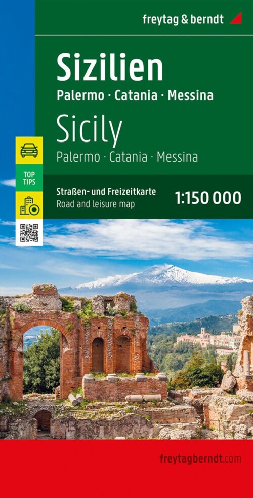 Sicily - Palmero, Catania, Messina : Road and Leisure Map (Sheet Map, folded)