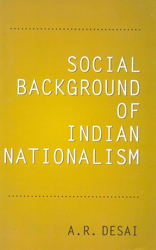 Social Background of Indian Nationalism (Paperback, 6th edition)