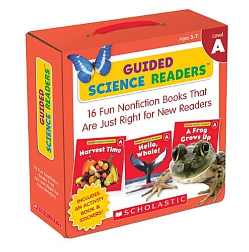 Guided Science Readers: Level a (Parent Pack): 16 Fun Nonfiction Books That Are Just Right for New Readers [With Sticker(s) and Activity Book] (Boxed Set)