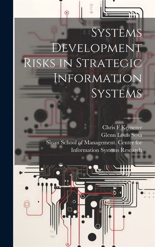 Systems Development Risks in Strategic Information Systems (Hardcover)