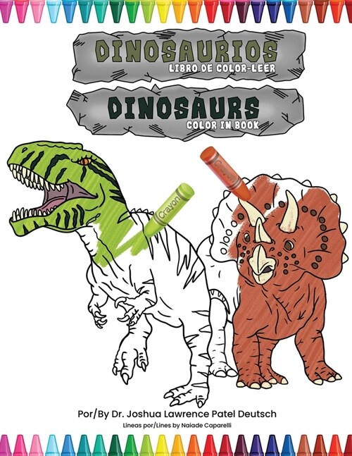 Dinosaurios libro de color-leer: Dinosaurs color in book (Paperback)