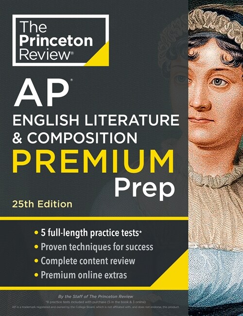 Princeton Review AP English Literature & Composition Premium Prep, 25th Edition: 5 Practice Tests + Digital Practice Online + Content Review (Paperback, 25)