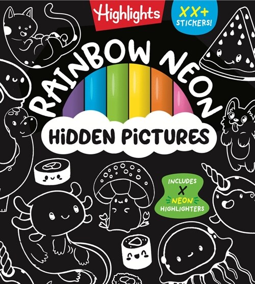 Rainbow Neon Hidden Pictures (Hardcover)