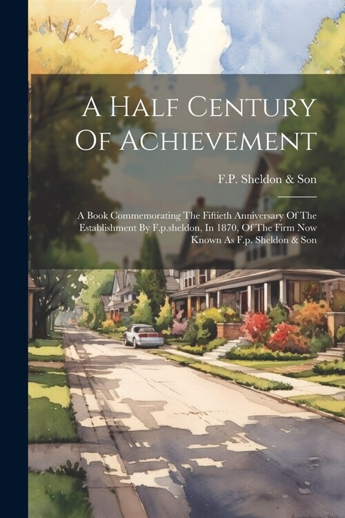 A Half Century Of Achievement: A Book Commemorating The Fiftieth Anniversary Of The Establishment By F.p.sheldon, In 1870, Of The Firm Now Known As F (Paperback)