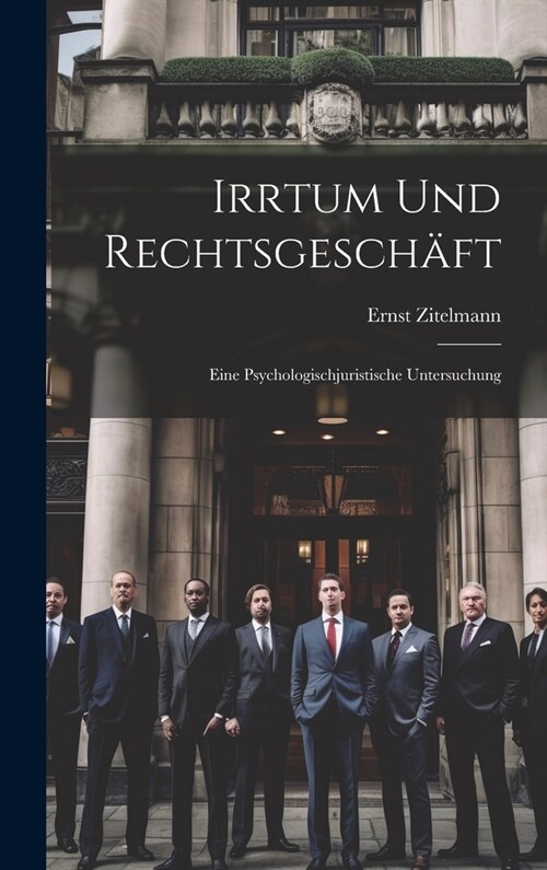 Irrtum Und Rechtsgesch?t: Eine Psychologischjuristische Untersuchung (Hardcover)