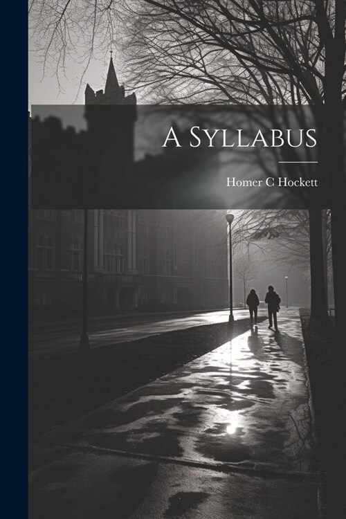 A Syllabus (Paperback)