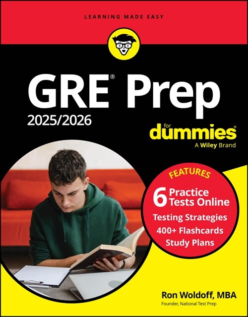 GRE Prep 2025/2026 for Dummies: Book + 6 Practice Tests + 400 Flashcards Online (Paperback, 13)