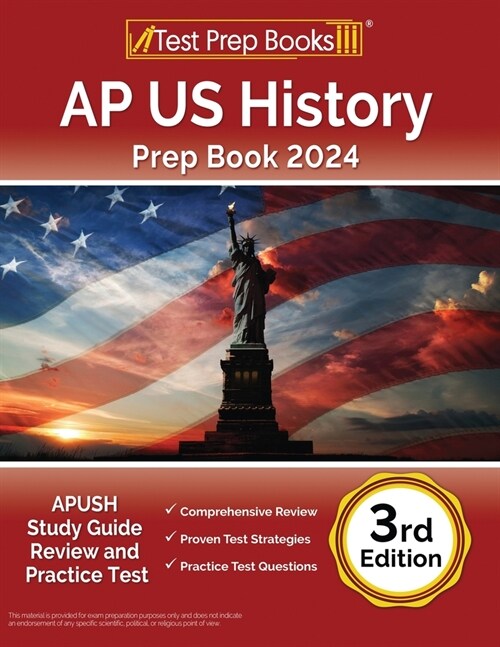 AP US History Prep Book 2024: APUSH Study Guide Review and Practice Test [3rd Edition] (Paperback)
