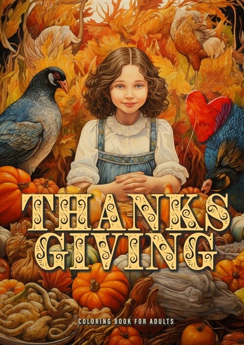 Thanksgiving Coloring Book for Adults: Thanksgiving Coloring Book Grayscale Grayscale Coloring Book for Adults Grayscale Thanksgiving Offerings and Ba (Paperback)