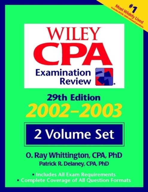 Wiley CPA Examination Review : 2 Volume Set (Paperback)