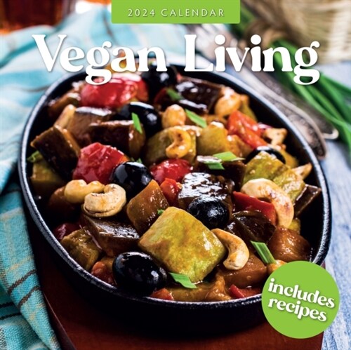 Vegan Living 2024 Square Wall Calendar (Paperback)