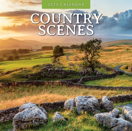 Country Scenes 2024 Square Wall Calendar (Paperback)