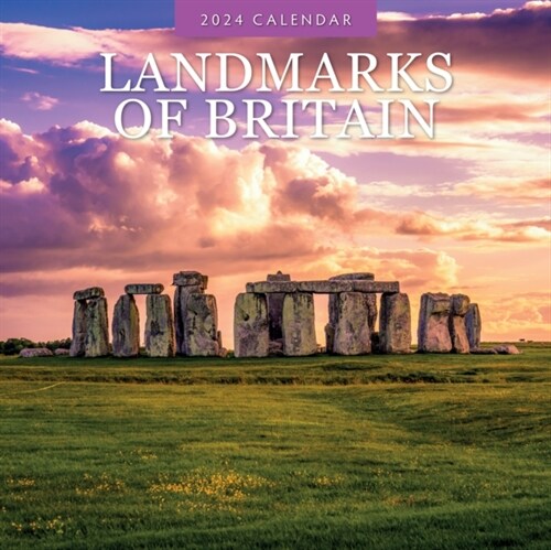 Landmarks of Britain 2024 Square Wall Calendar (Paperback)