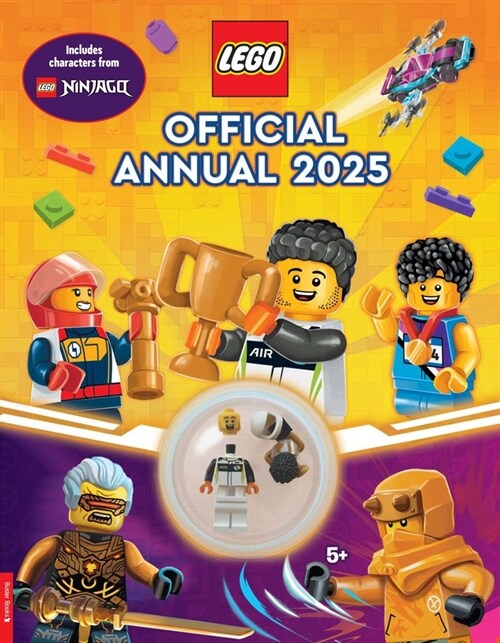 LEGO® Books: Official Annual 2025 (with racing driver minifigure and trophy) (Hardcover)