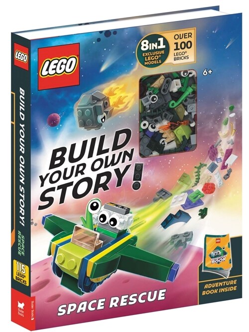 LEGO® Books: Build Your Own Story: Space Rescue (with over 100 LEGO bricks and exclusive models to build) (Paperback)