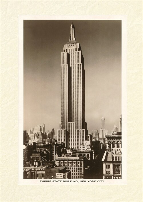 Vintage Lined Notebook Empire State Building, New York City (Paperback)