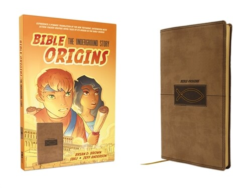 Bible Origins (Portions of the New Testament + Graphic Novel Origin Stories), Deluxe Edition, Leathersoft, Tan: The Underground Story (Imitation Leather)