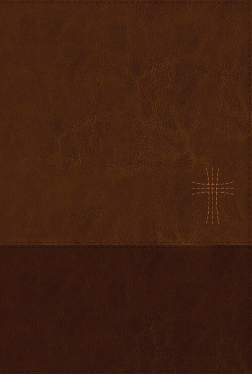 Niv, Thinline Bible, Large Print, Leathersoft, Brown, Zippered, Red Letter, Comfort Print (Imitation Leather)