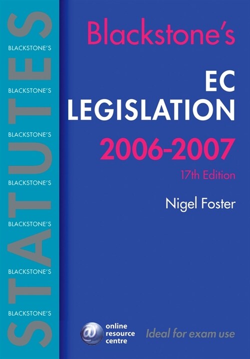 EC Legislation (Paperback, 17, 2006-07)