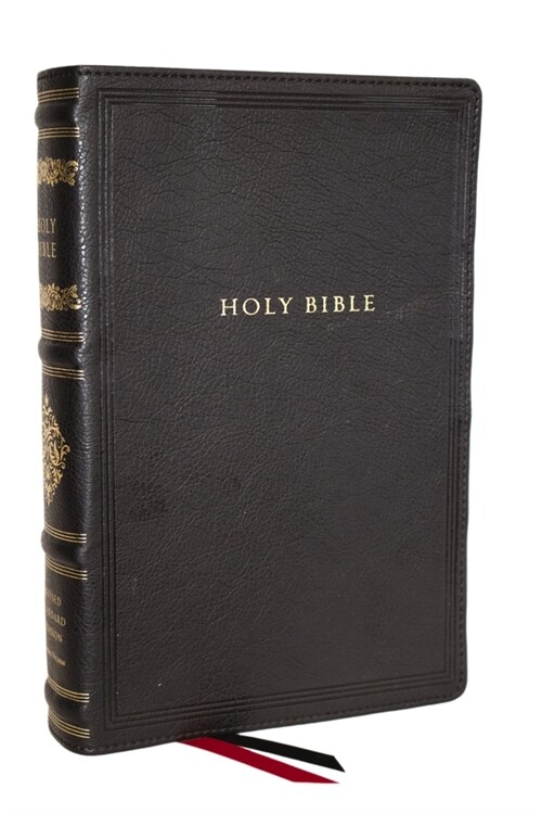 RSV Personal Size Bible with Cross References, Black Leathersoft, Thumb Indexed, (Sovereign Collection) (Imitation Leather)