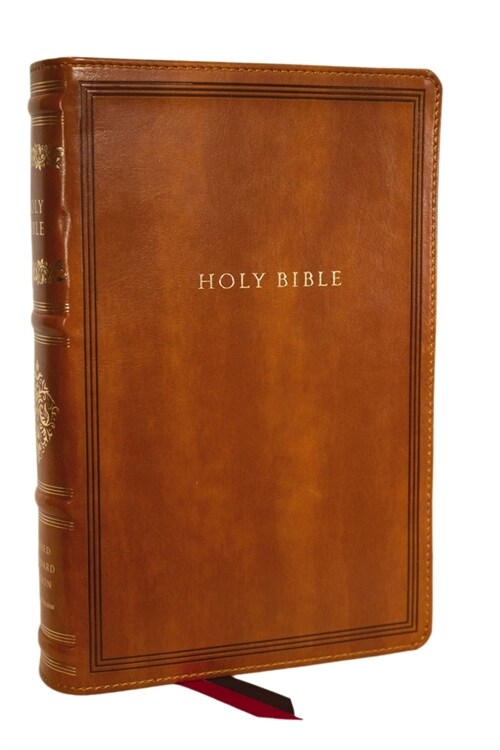 RSV Personal Size Bible with Cross References, Brown Leathersoft, (Sovereign Collection) (Imitation Leather)