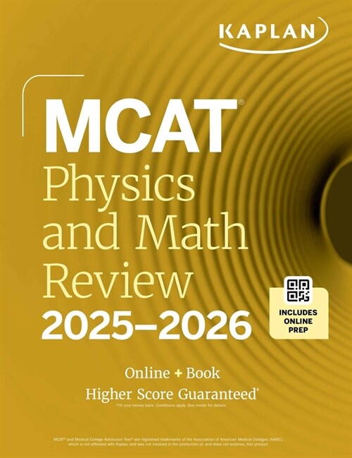 MCAT Physics and Math Review 2025-2026: Online + Book (Paperback)