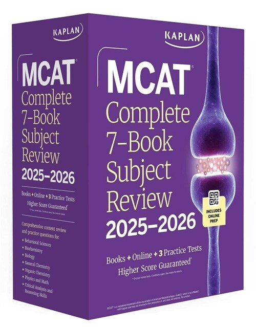 MCAT Complete 7-Book Subject Review 2025-2026, Set Includes Books, Online Prep, 3 Practice Tests (Paperback)