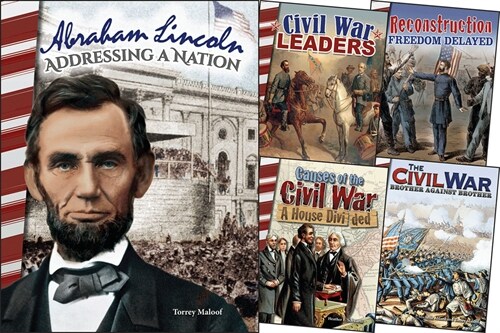 Civil War & Reconstruction Grades 4+: 5-Book Set (Hardcover)