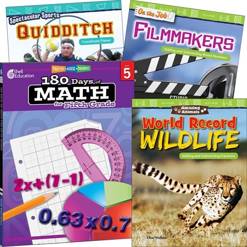 Learn-At-Home: Explore Math Bundle Grade 5: 4-Book Set (Hardcover)