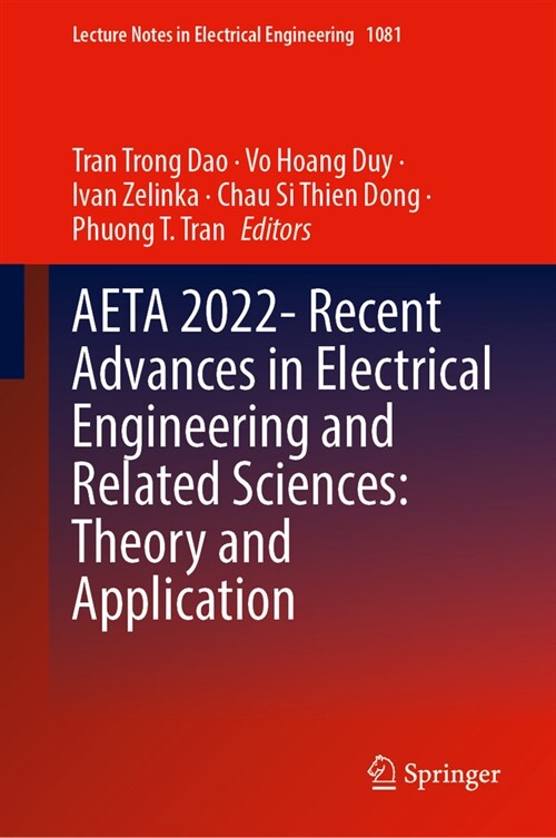 Aeta 2022--Recent Advances in Electrical Engineering and Related Sciences: Theory and Application (Hardcover, 2024)