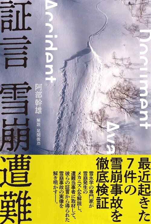 證言雪崩遭難